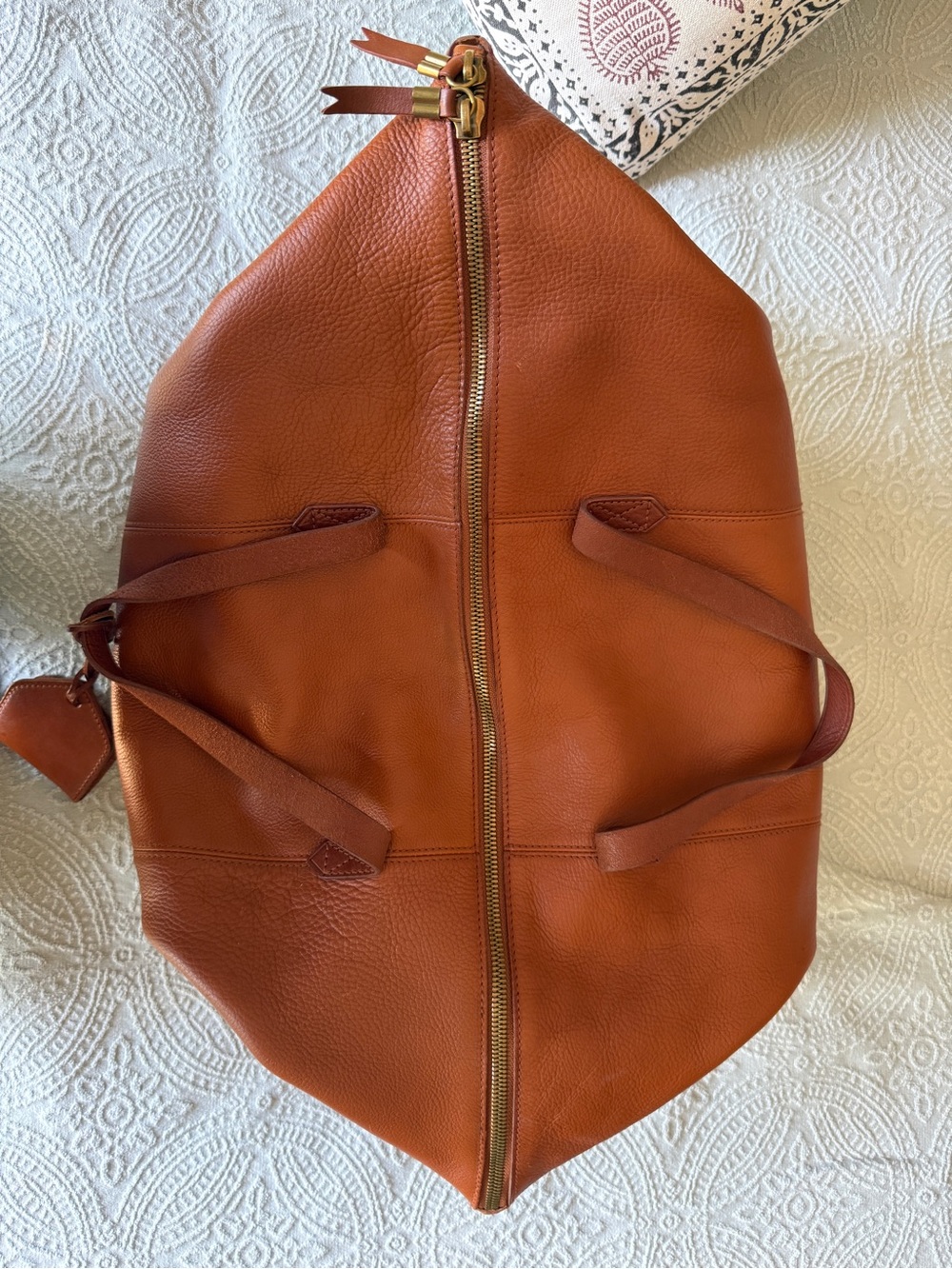 Madewell Large Leather Tote in Cognac - Picture 6 of 11